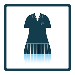 Image showing Tennis woman uniform icon