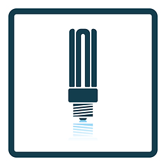 Image showing Energy saving light bulb icon