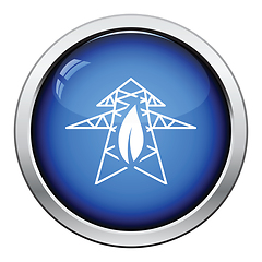 Image showing Electric tower leaf icon