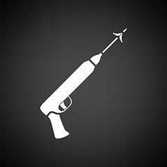 Image showing Icon of Fishing  speargun 