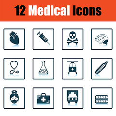 Image showing Medical icon set