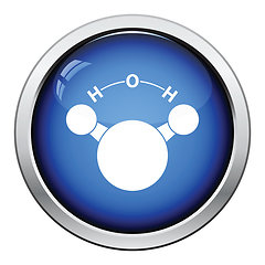 Image showing Icon of chemical molecule water