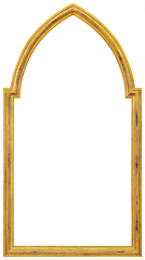 Image showing Wooden vintage gilded antique empty picture frame