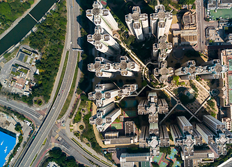 Image showing Aerial view of Hong Kong