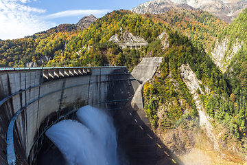 Image showing Kurobe Dam in Japan