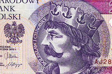 Image showing twenty zloty close up