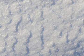 Image showing Snow drifts in winter