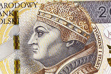 Image showing Polish Zloty closeup