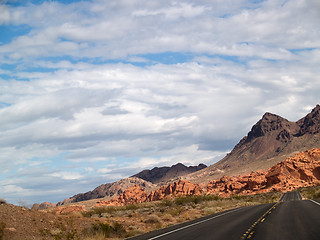 Image showing Empty freeway in wilderness