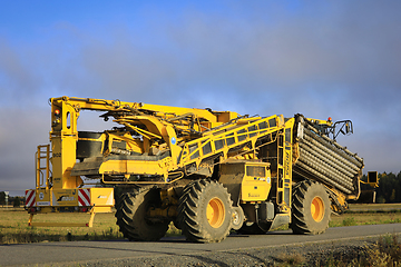 Image showing ROPA euro-Maus Sugar Beet Cleaner Loader on Road