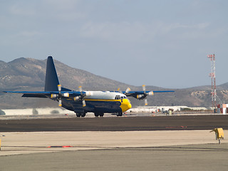 Image showing Fat Albert plane ready to taxi