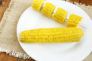 Image showing dish with boiled corns