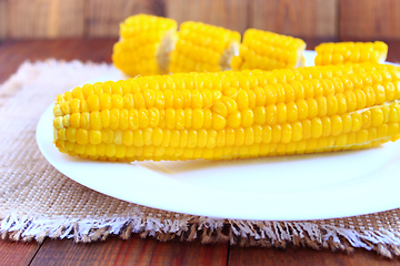 Image showing dish with boiled corns