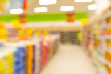 Image showing Supermarket blurred background