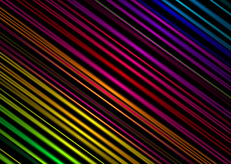 Image showing rainbow stripe metal diagonal