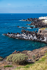 Image showing beautiful view on ocean water and town