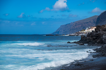 Image showing beautiful view on ocean water and town