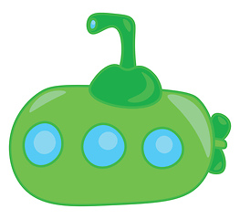 Image showing A submarine toy for kids vector or color illustration