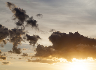 Image showing sky at sunset