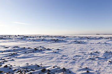 Image showing Snow drifts in winter