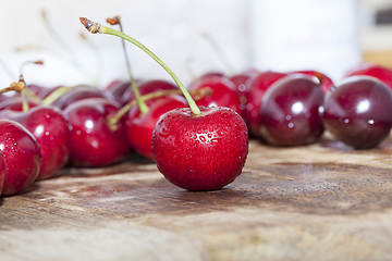 Image showing red cherry closeup