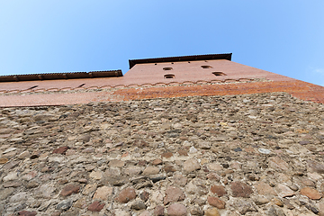 Image showing Part of the wall of the fortress