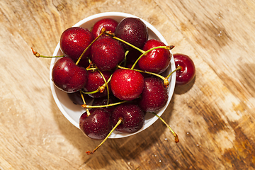 Image showing Red ripe cherry