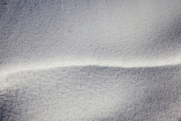 Image showing Deep snowdrifts