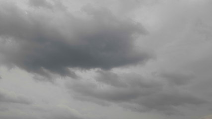 Image showing Time lapse Nature background Ominous clouds drift slowly across the sky, threatening rain. UltraHD stock footage