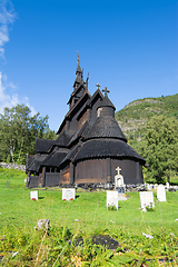 Image showing Borgund Stave Church, Sogn og Fjordane, Norway