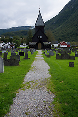 Image showing Roldal Stave Church, Sogn og Fjordane, Norway