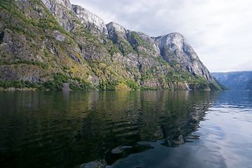 Image showing Naeroyfjord, Sogn og Fjordane, Norway