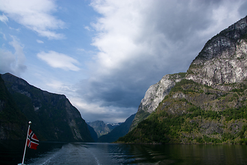 Image showing Naeroyfjord, Sogn og Fjordane, Norway