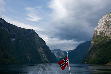 Image showing Naeroyfjord, Sogn og Fjordane, Norway