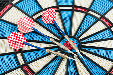 Image showing old darts board