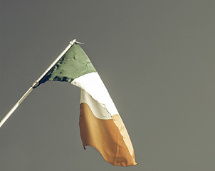 Image showing Vintage looking Irish flag