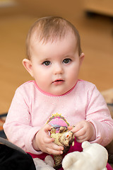 Image showing cute infant baby girl