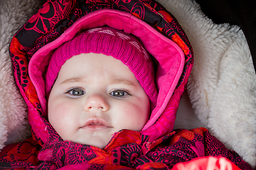 Image showing cute infant baby girl