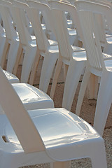 Image showing White Chairs