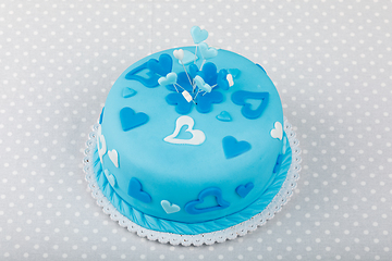 Image showing Birthday valentine cake