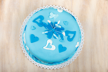 Image showing Birthday valentine cake