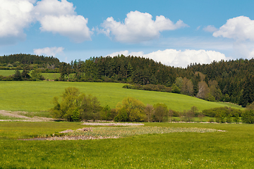 Image showing Beautiful spring rural landscape