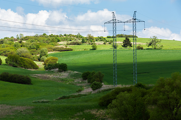 Image showing Beautiful spring rural landscape