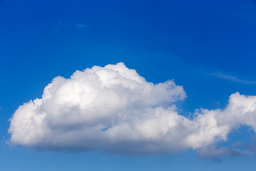 Image showing White clouds on blue sky background
