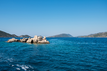 Image showing ancient city on the Kekova