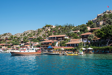 Image showing Cafe at sea coast