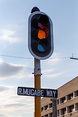 Image showing R. Mugabe Street in Bulawayo City, Zimbabwe