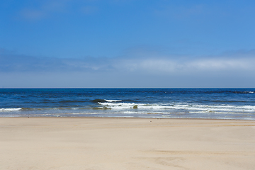 Image showing Atlantic ocean sandy beach