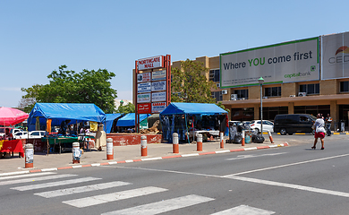 Image showing Street in Francis Town, Botswana