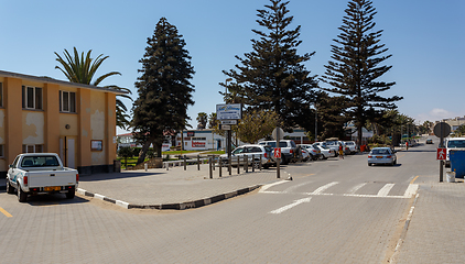 Image showing street in Swakopmund city, Namibia